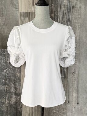 Cinq à Sept Paper Floral Organza Yashi Top
